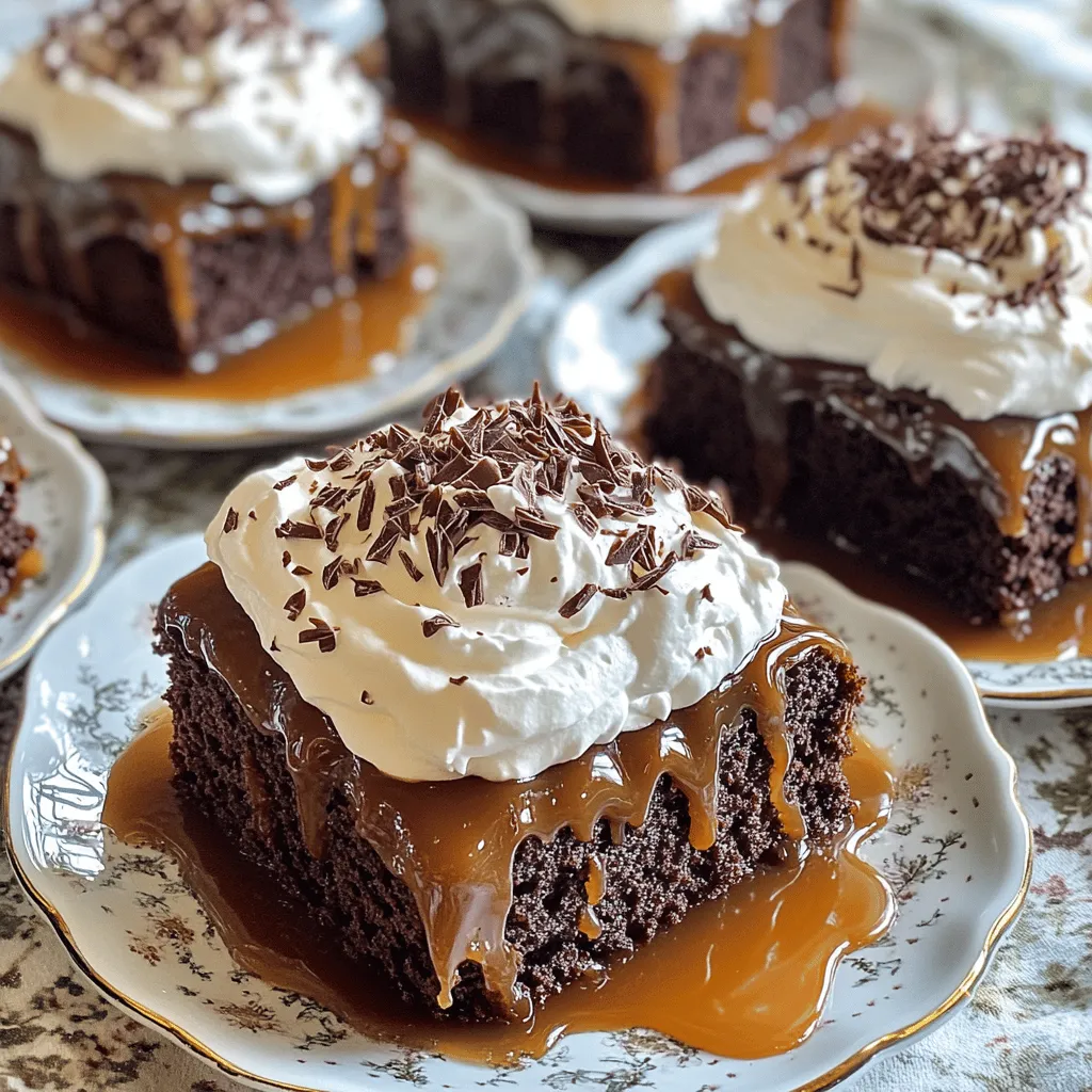 Chocolate Caramel Poke Cake Irresistible Sweet Treat