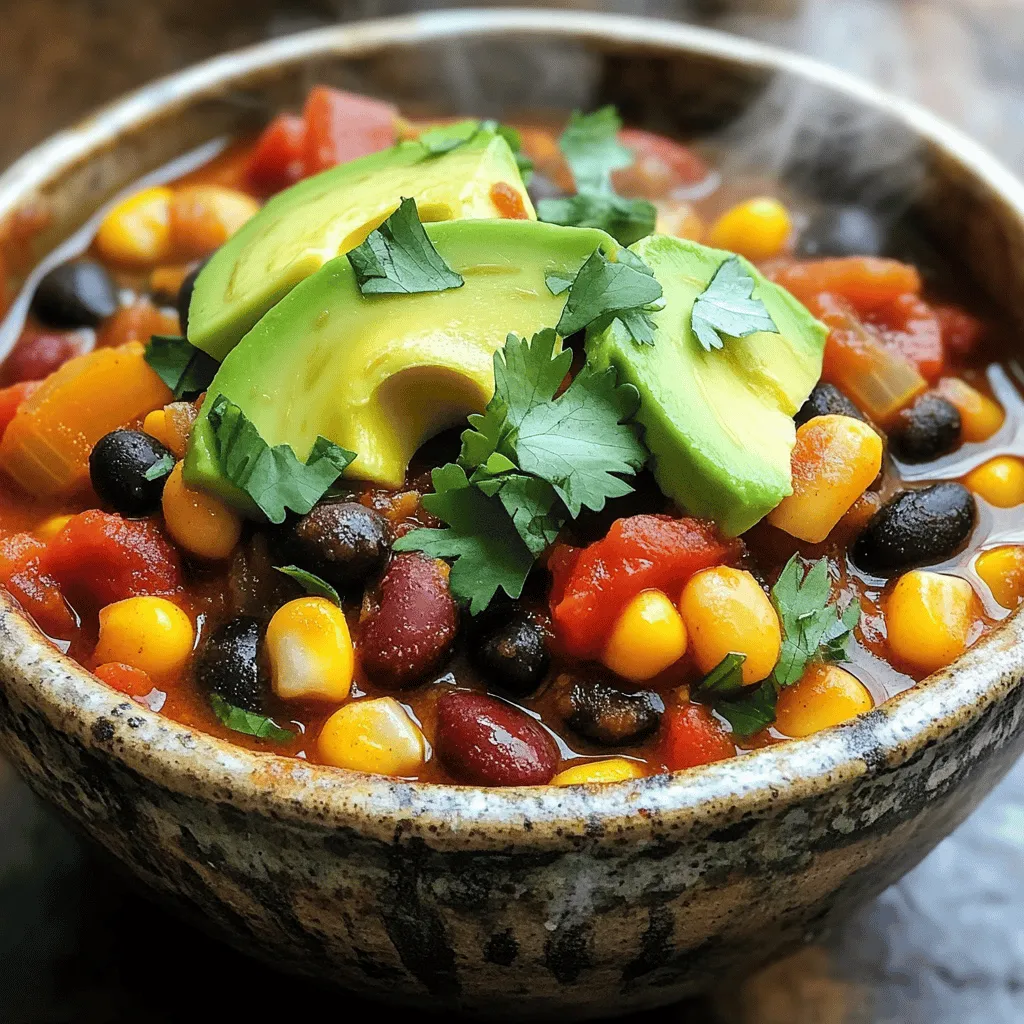 Easy Veggie Chili Flavorful Meal in Minutes