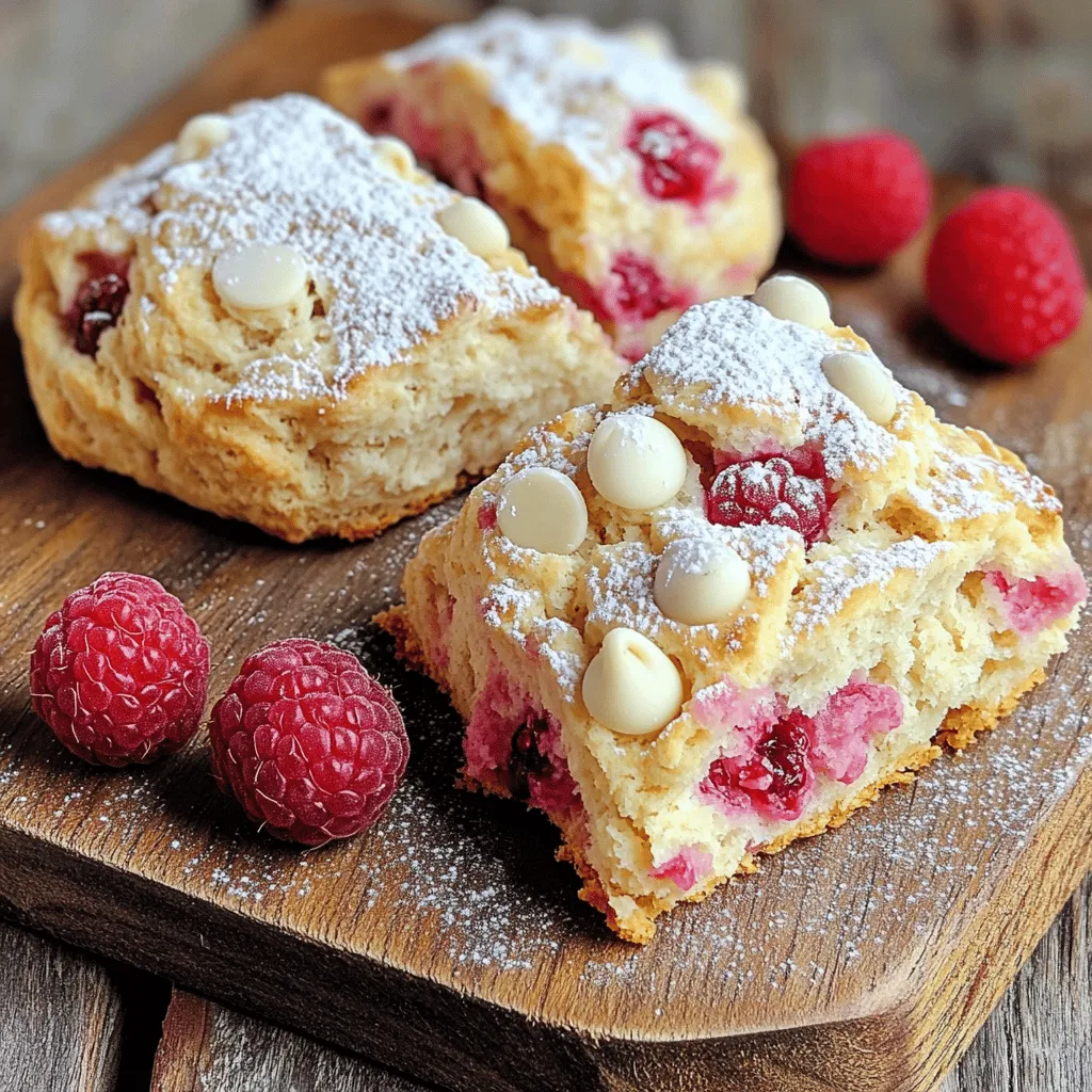 Raspberry White Chocolate Scones Delicious and Easy Treat