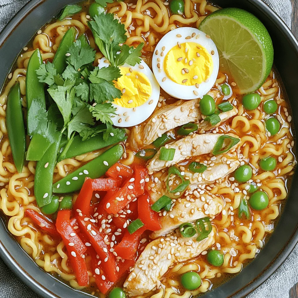 Spicy Chicken Ramen Bowls Flavorful and Simple Meal