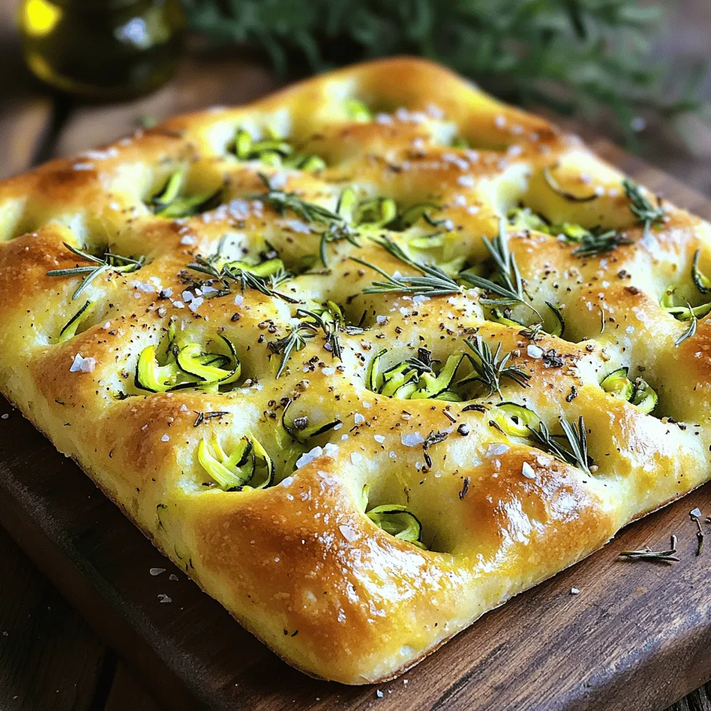 Zucchini Herb Focaccia Fresh and Flavorful Bread Recipe