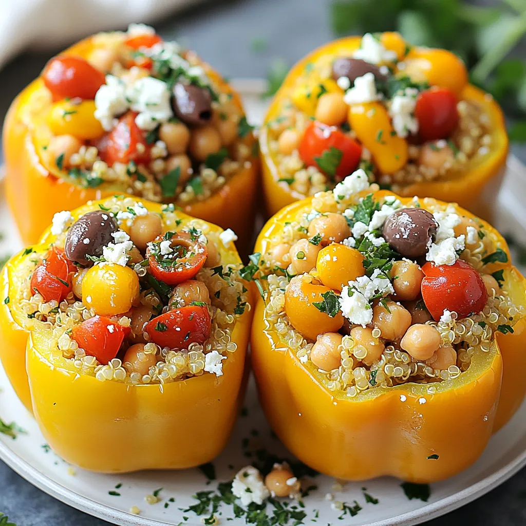 Mediterranean Quinoa Stuffed Peppers Flavorful Recipe