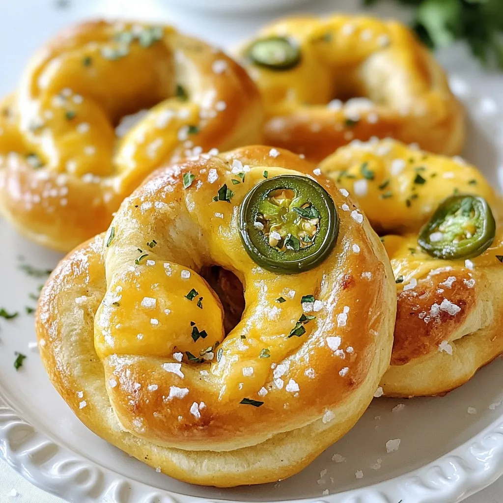 Jalapeño Cheddar Stuffed Pretzels Savory Snack Delight