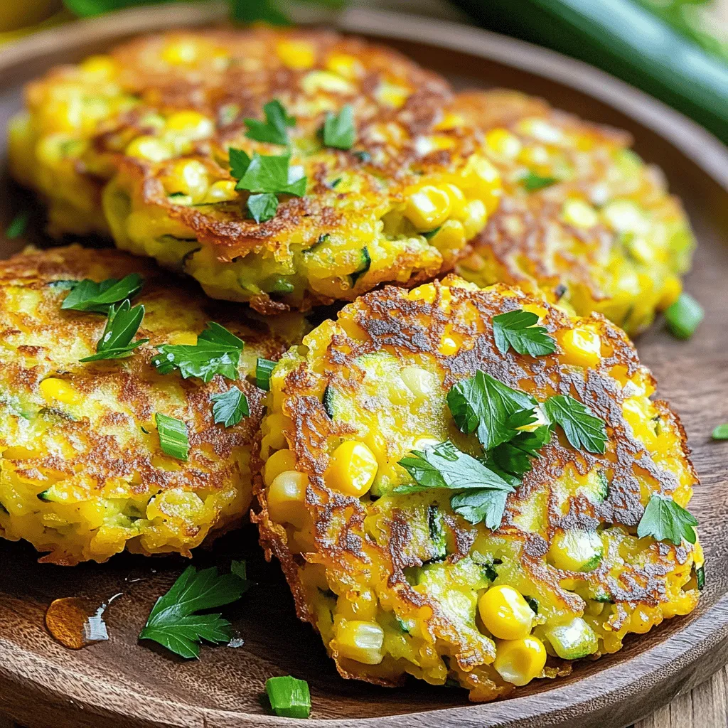 Zucchini Corn Fritters Crunchy and Flavorful Treat