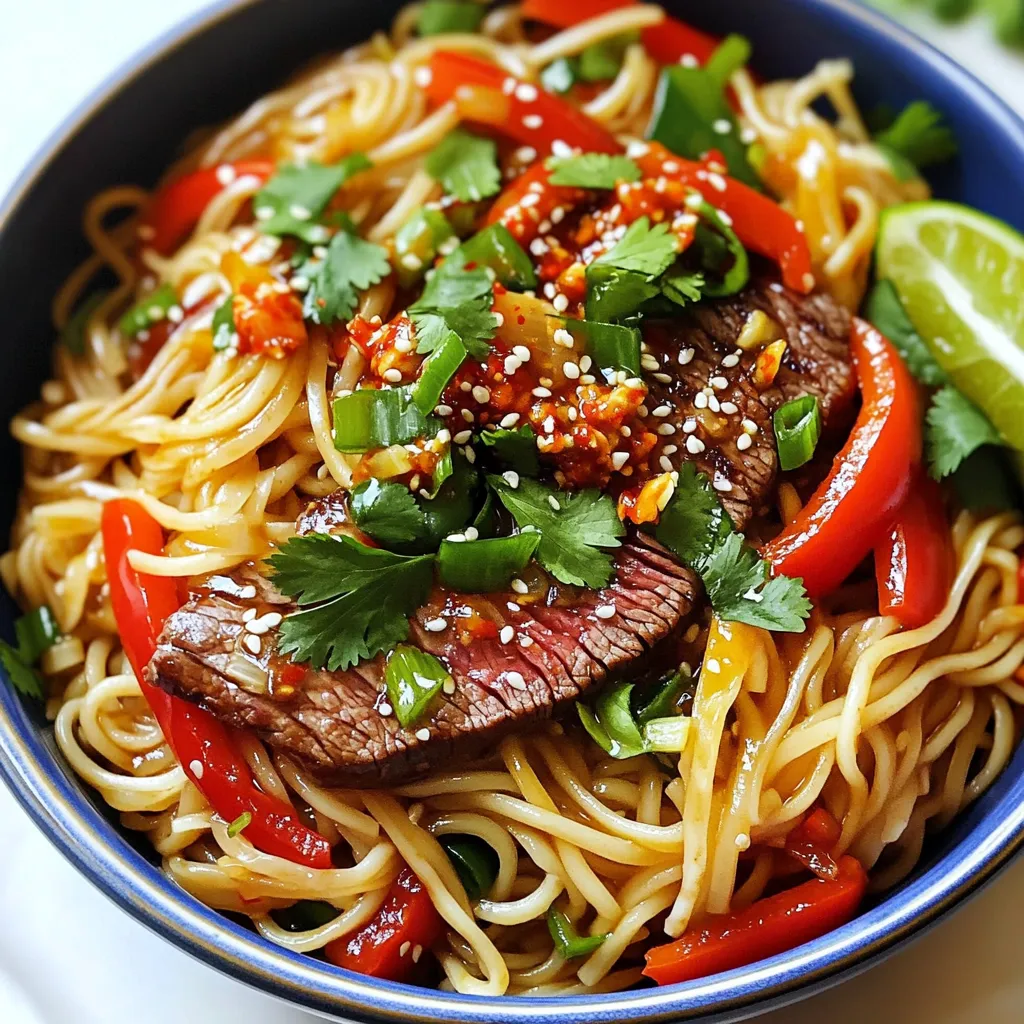 Minute Chili Garlic Steak Noodles Quick and Tasty Meal