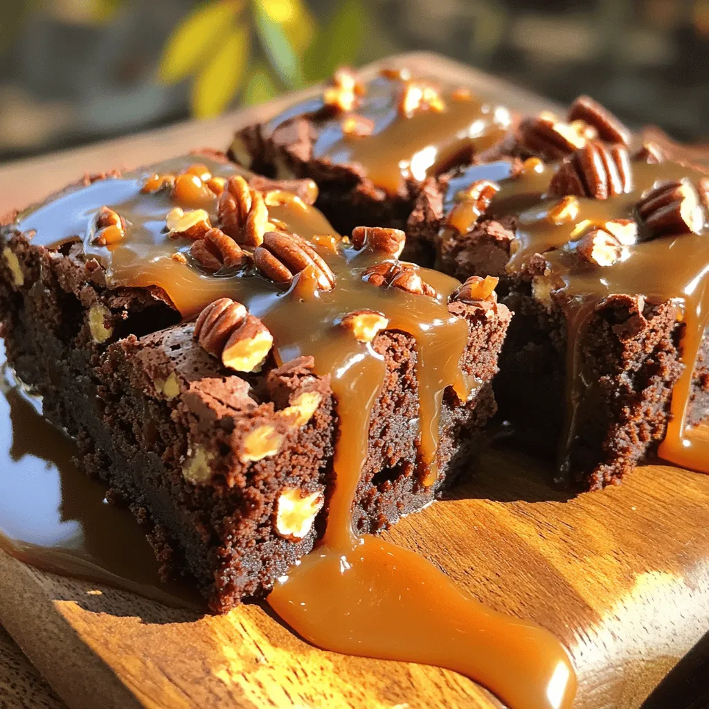 Chocolate Turtle Brownies Decadent and Easy Recipe