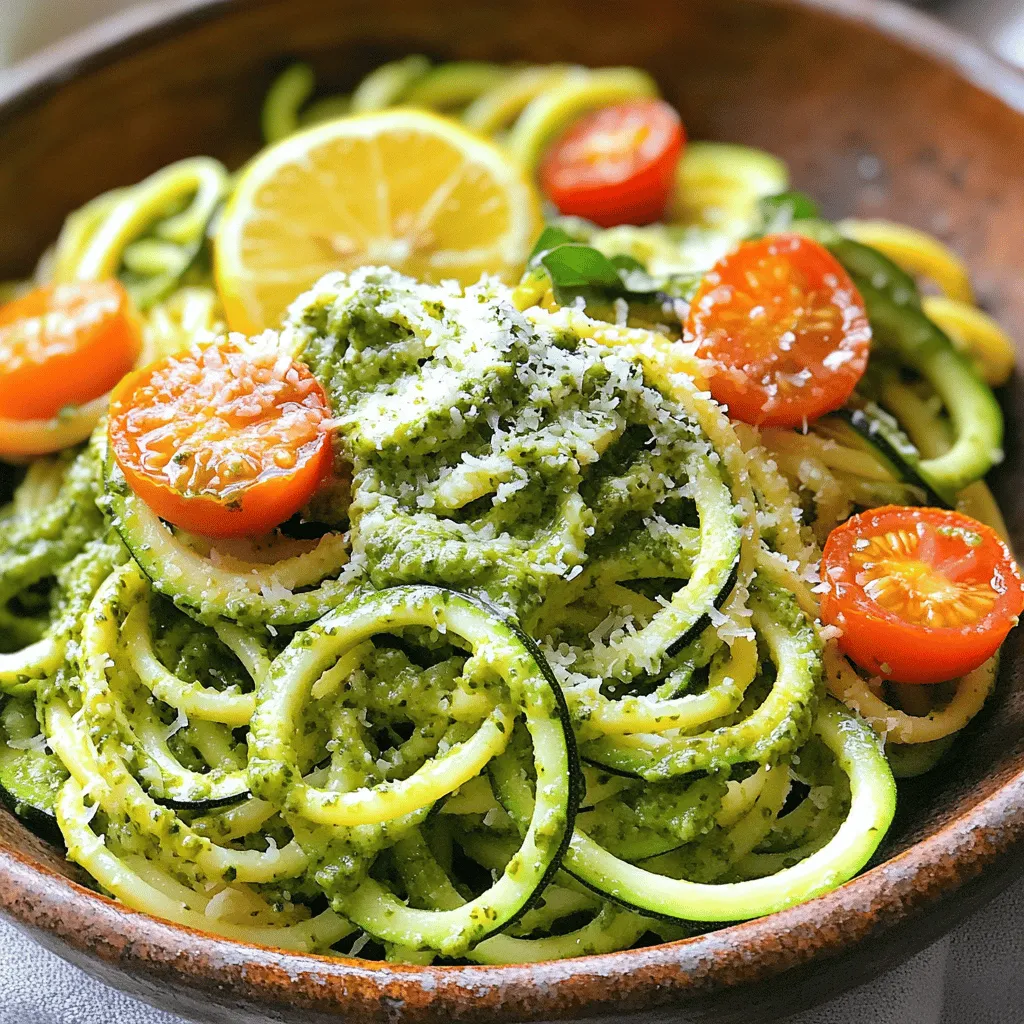 Zucchini and Basil Pesto Pasta Easy and Flavorful Dish