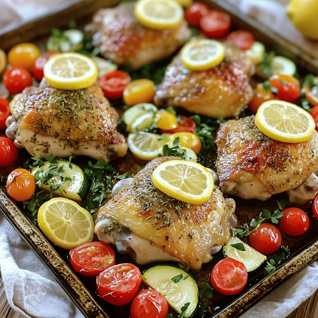 Sheet Pan Lemon Herb Chicken and Veggies Delight