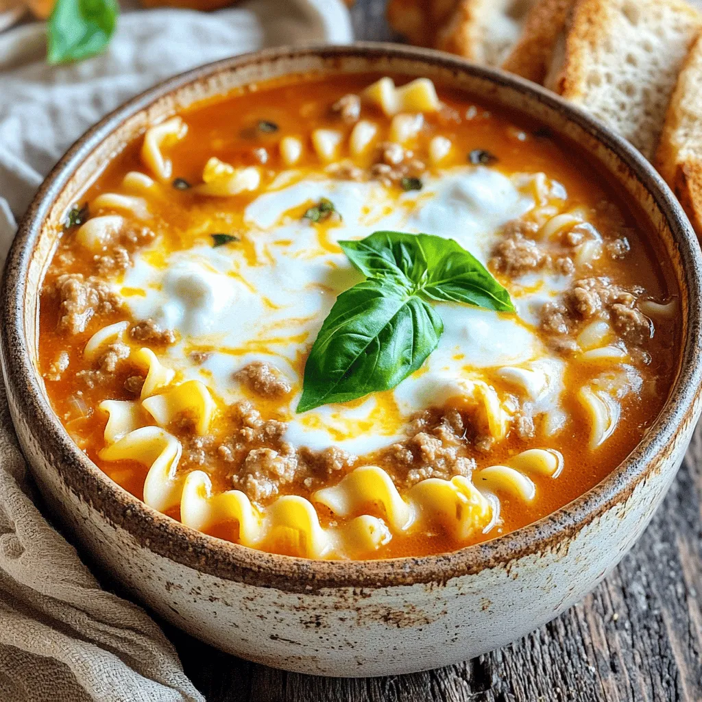 One-Pot Creamy Lasagna Soup Quick and Tasty Recipe