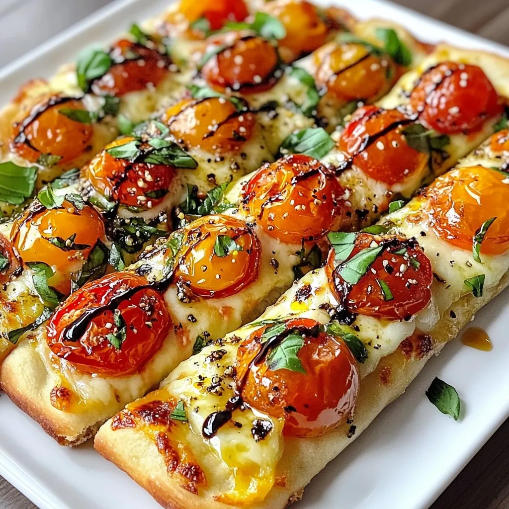 Roasted Tomato Basil Flatbread Fresh and Flavorful Bite