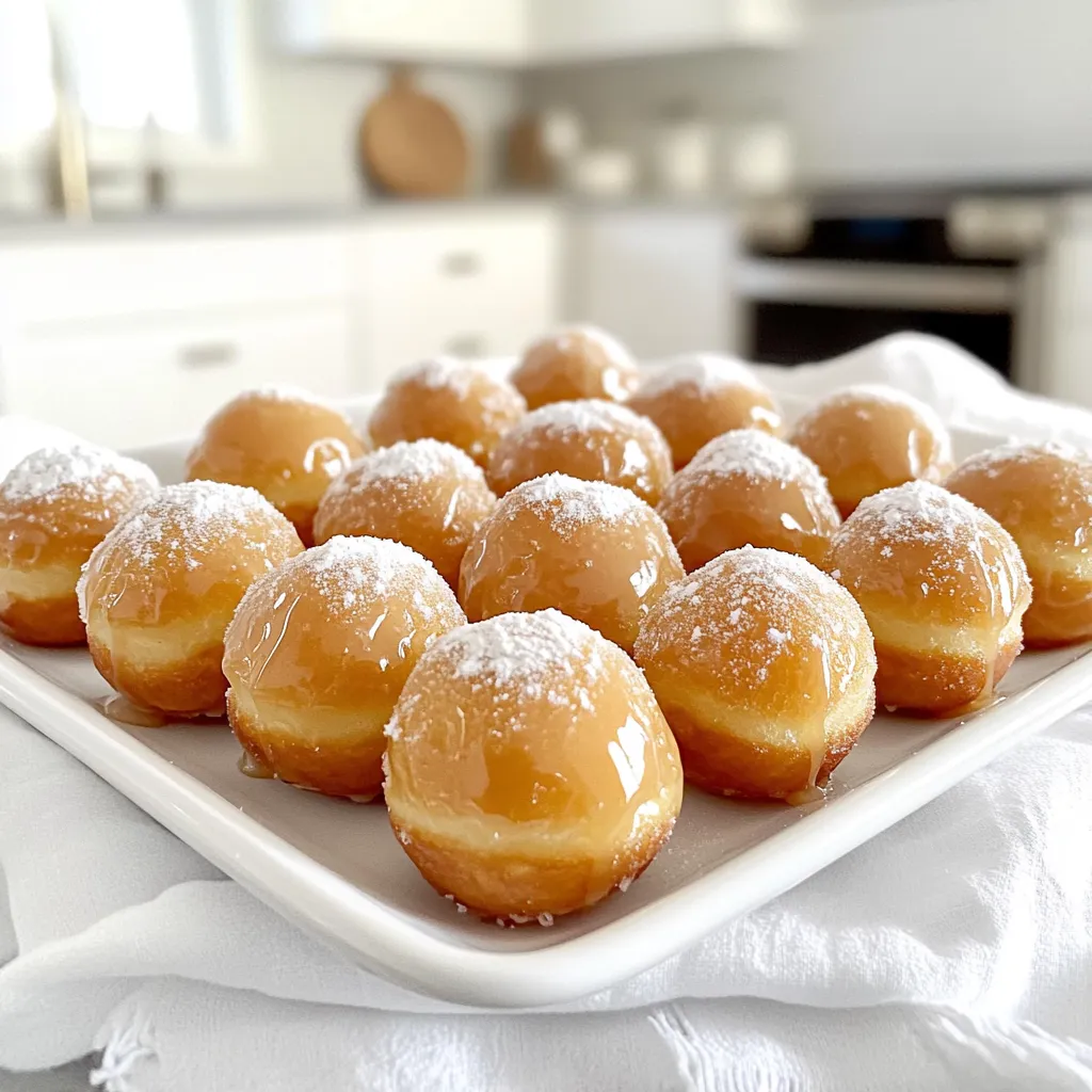 Maple Glazed Donut Holes Baked Sweet and Simple Treat