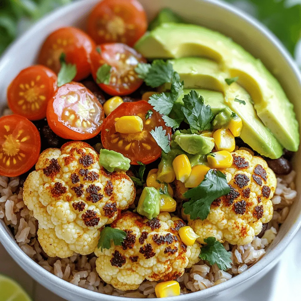 Roasted Cauliflower Taco Bowls Flavorful and Nutritious
