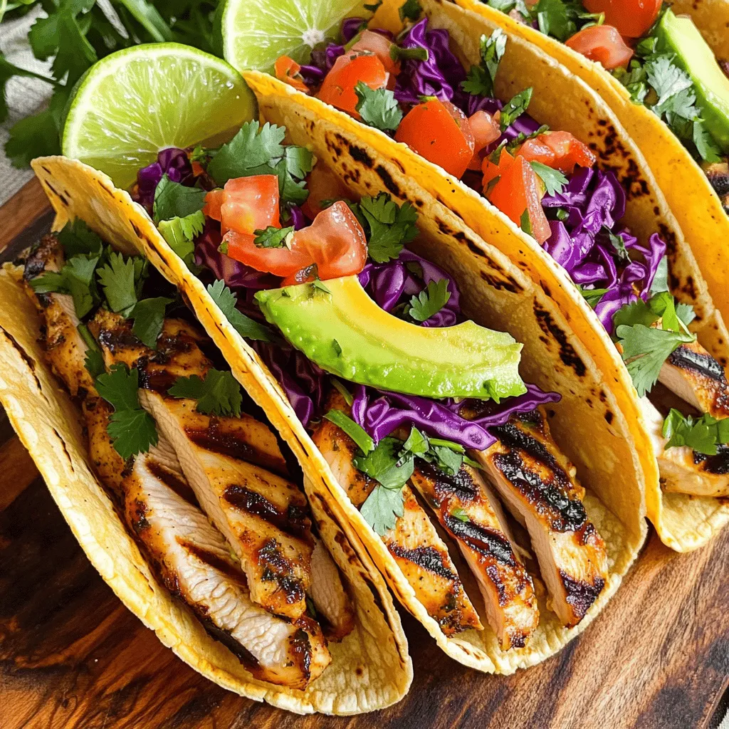 Cilantro Lime Chicken Tacos Flavorful and Simple Dish