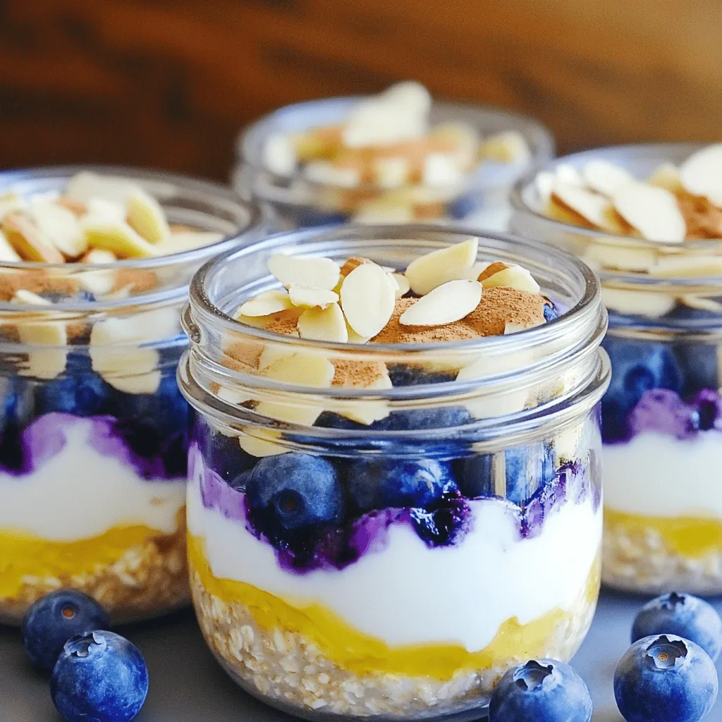 Blueberry Muffin Overnight Oats Protein Packed Delight