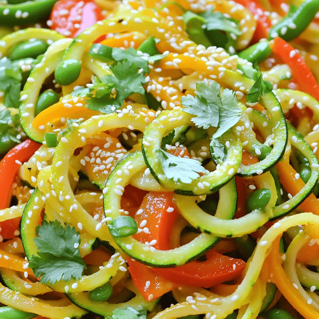 Zucchini Noodle Stir Fry Tasty and Nutritious Meal