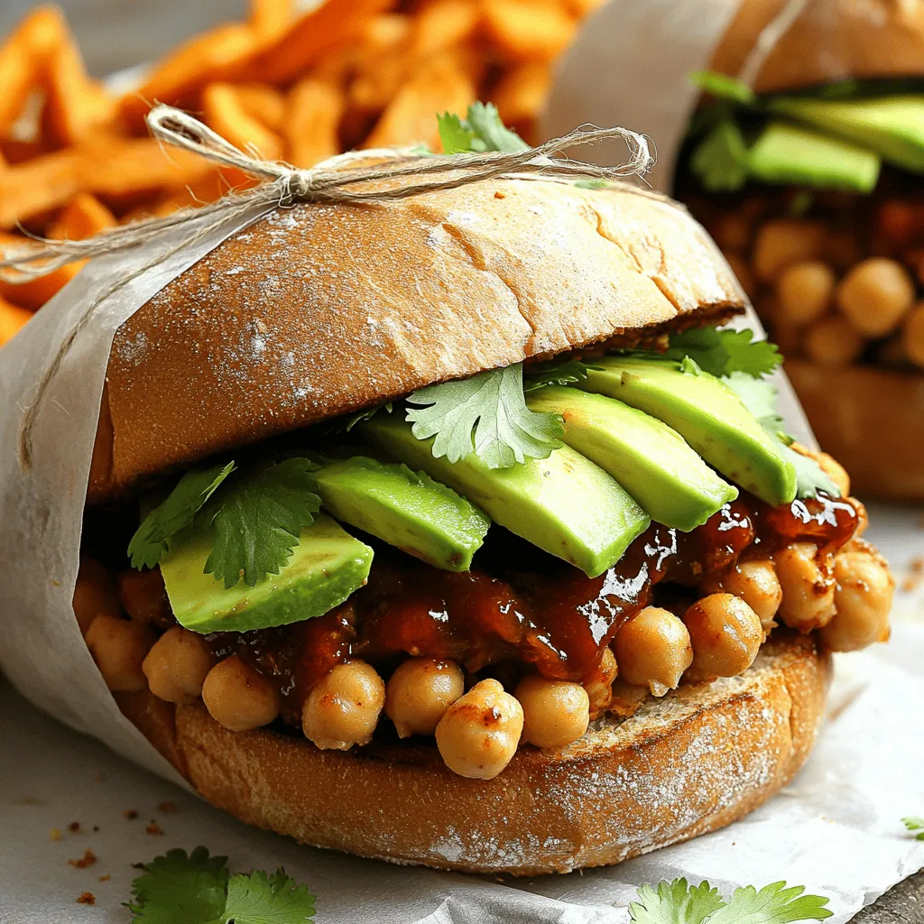 Vegan BBQ Chickpea Sandwiches Easy and Tasty Meal