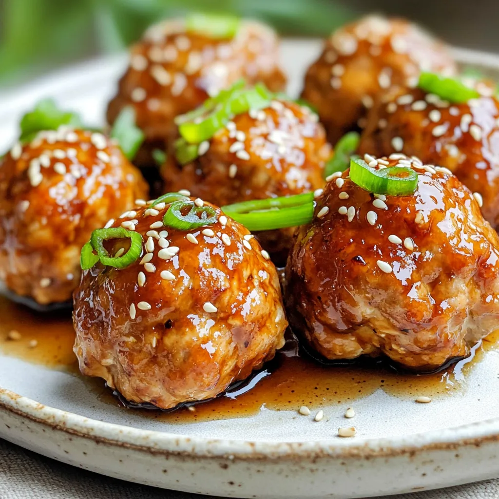 Air Fryer Teriyaki Chicken Meatballs Flavorful Dish