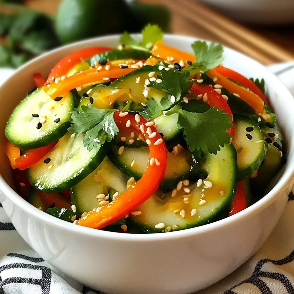 Asian Sesame Cucumber Salad Crunchy and Fresh Delight