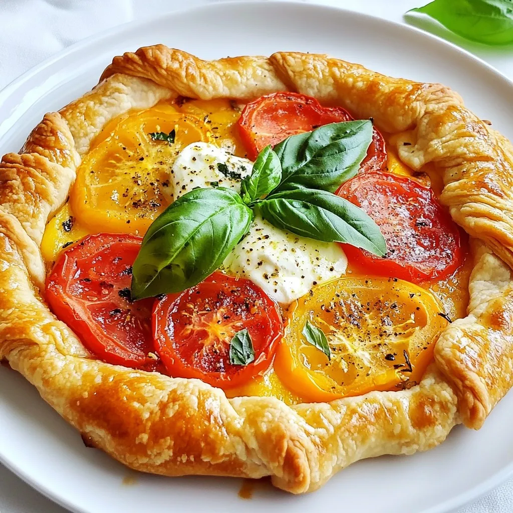 Rustic Tomato Basil Galette Simple and Tasty Recipe