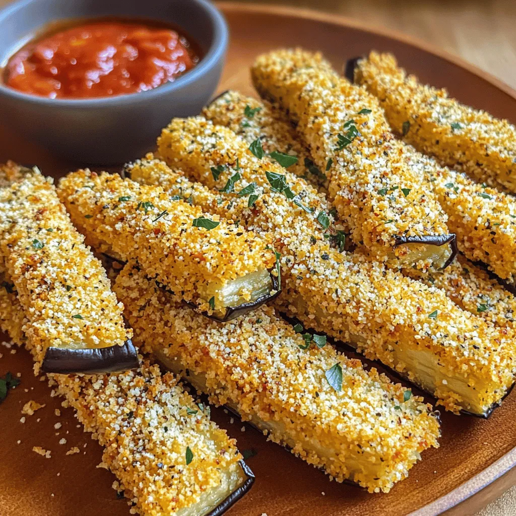 Air Fryer Crispy Parmesan Eggplant Fries Recipe