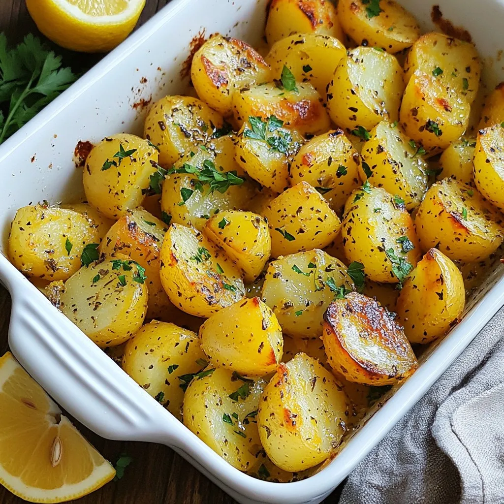 Greek Lemon Potatoes Flavorful and Simple Recipe