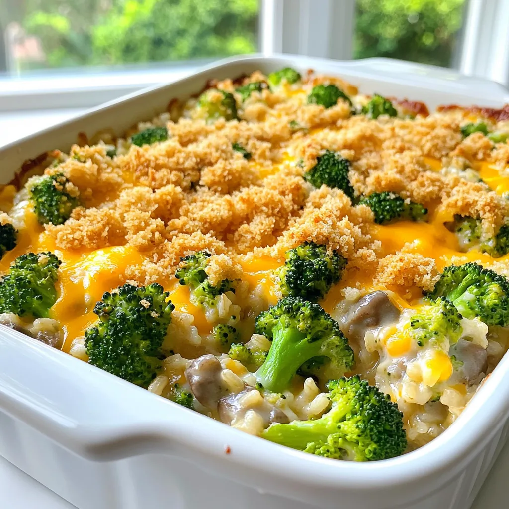Cheesy Broccoli Rice Casserole Quick and Tasty Dish