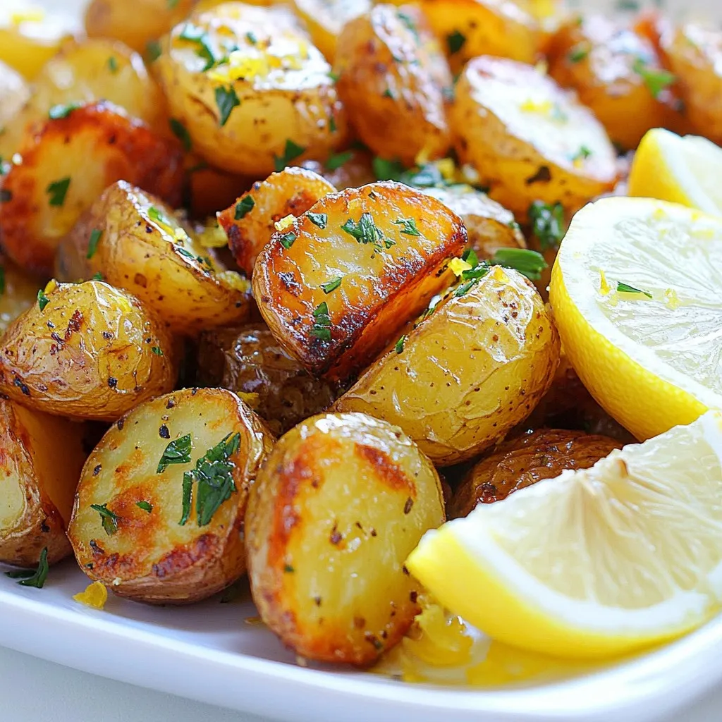 Greek Lemon Roasted Potatoes Tasty and Simple Side