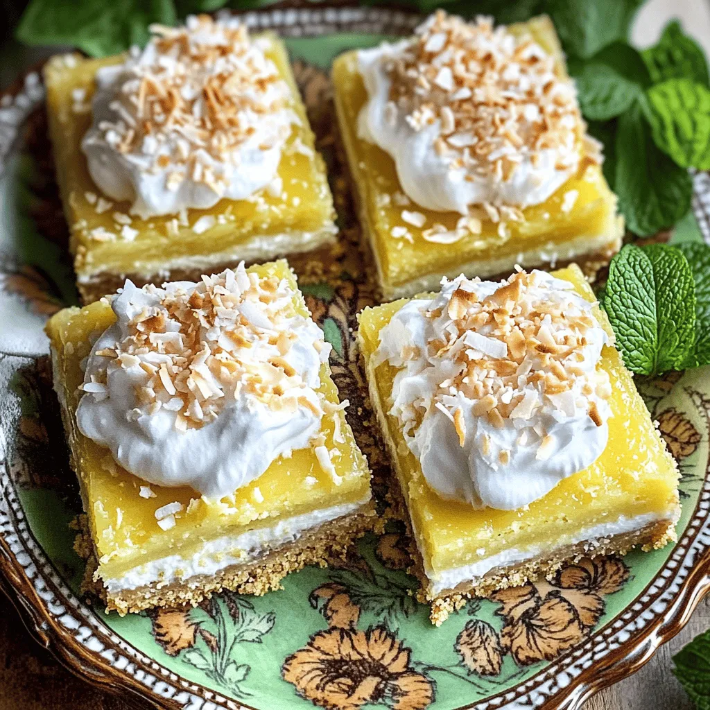 Coconut Cream Pie Bars Delightfully Creamy Treat