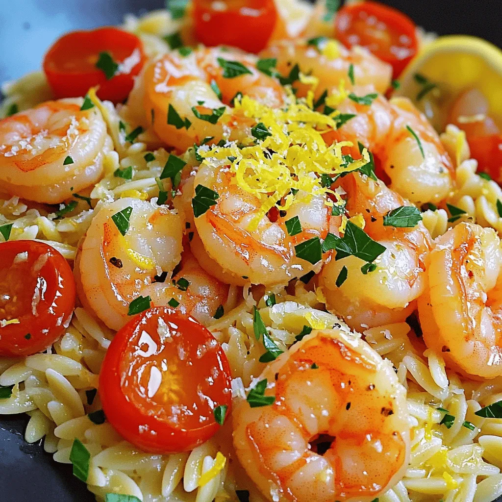 Lemon Garlic Shrimp Orzo Flavorful and Easy Meal