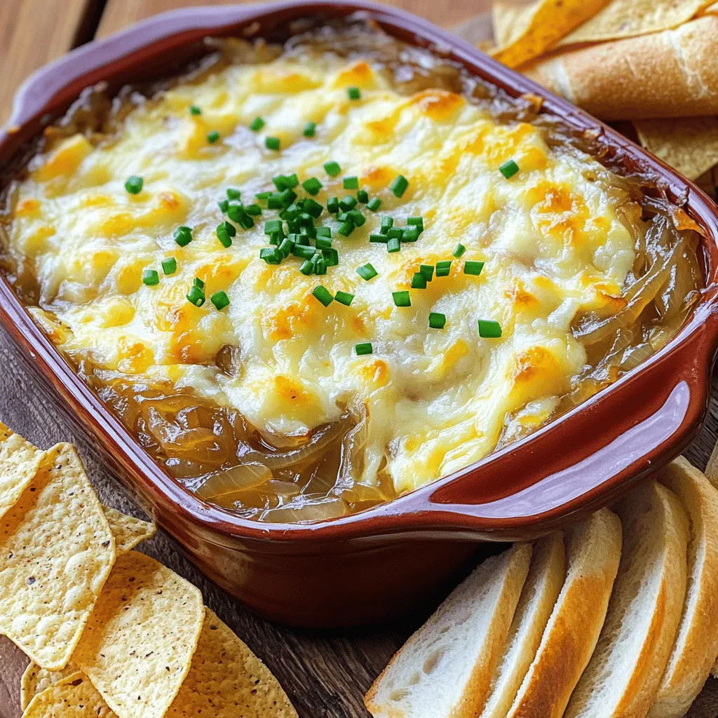 Caramelized Onion Gruyère Dip Savory and Cheesy Treat