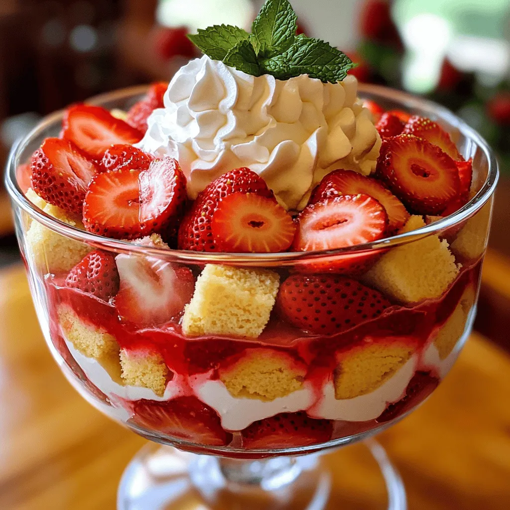 Strawberry Shortcake Trifle Delightful Summer Treat