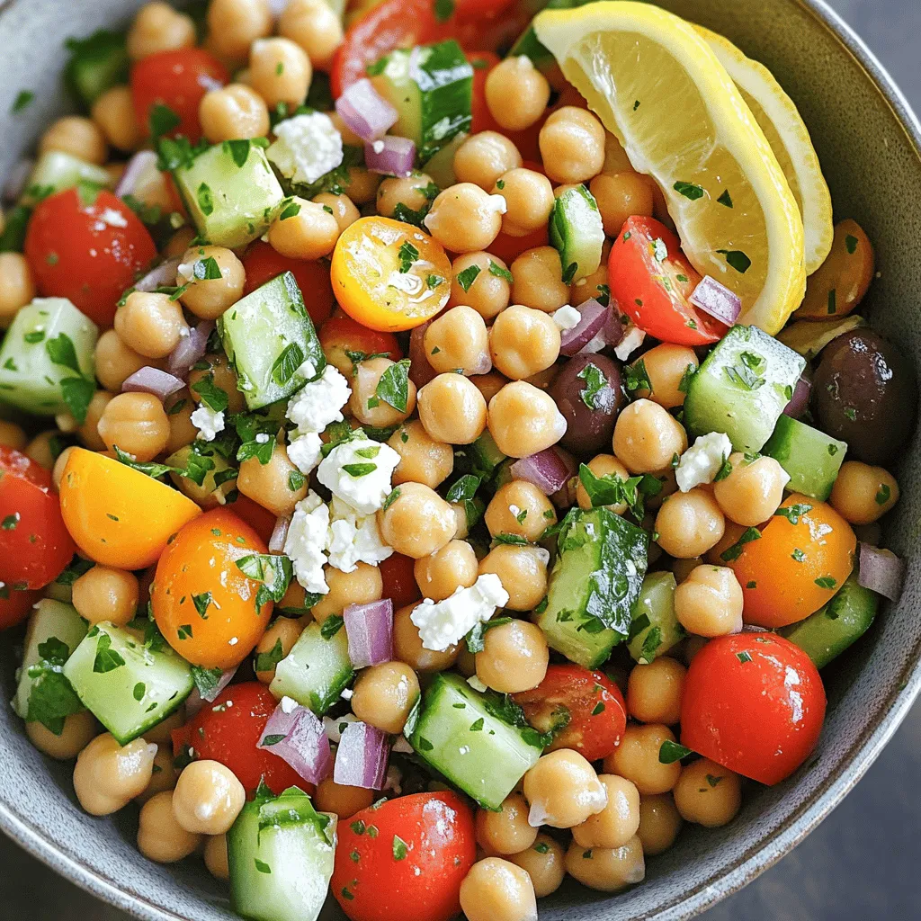Mediterranean Chickpea Salad Fresh and Flavorful Meal
