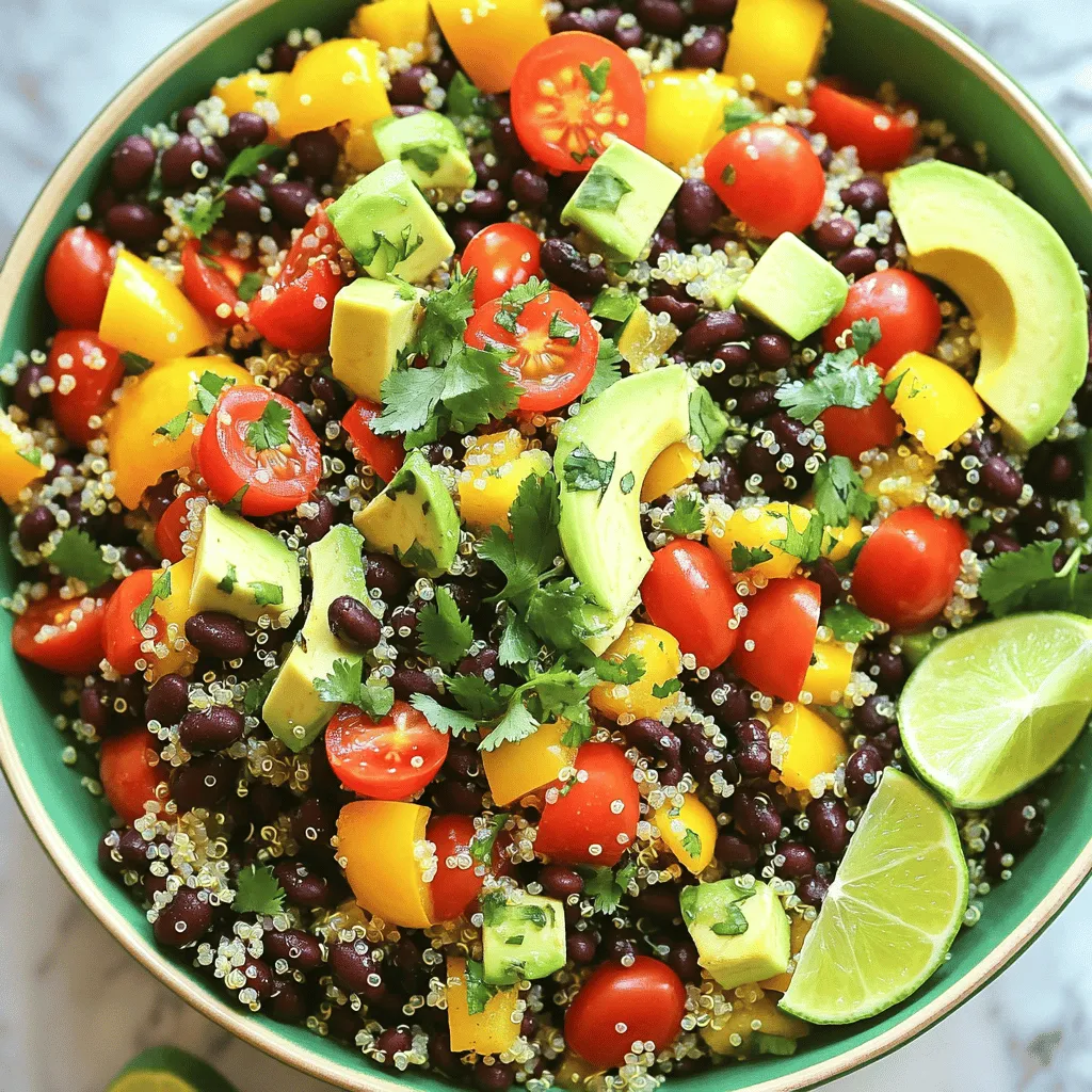Quinoa and Black Bean Salad Flavorful and Fresh Meal