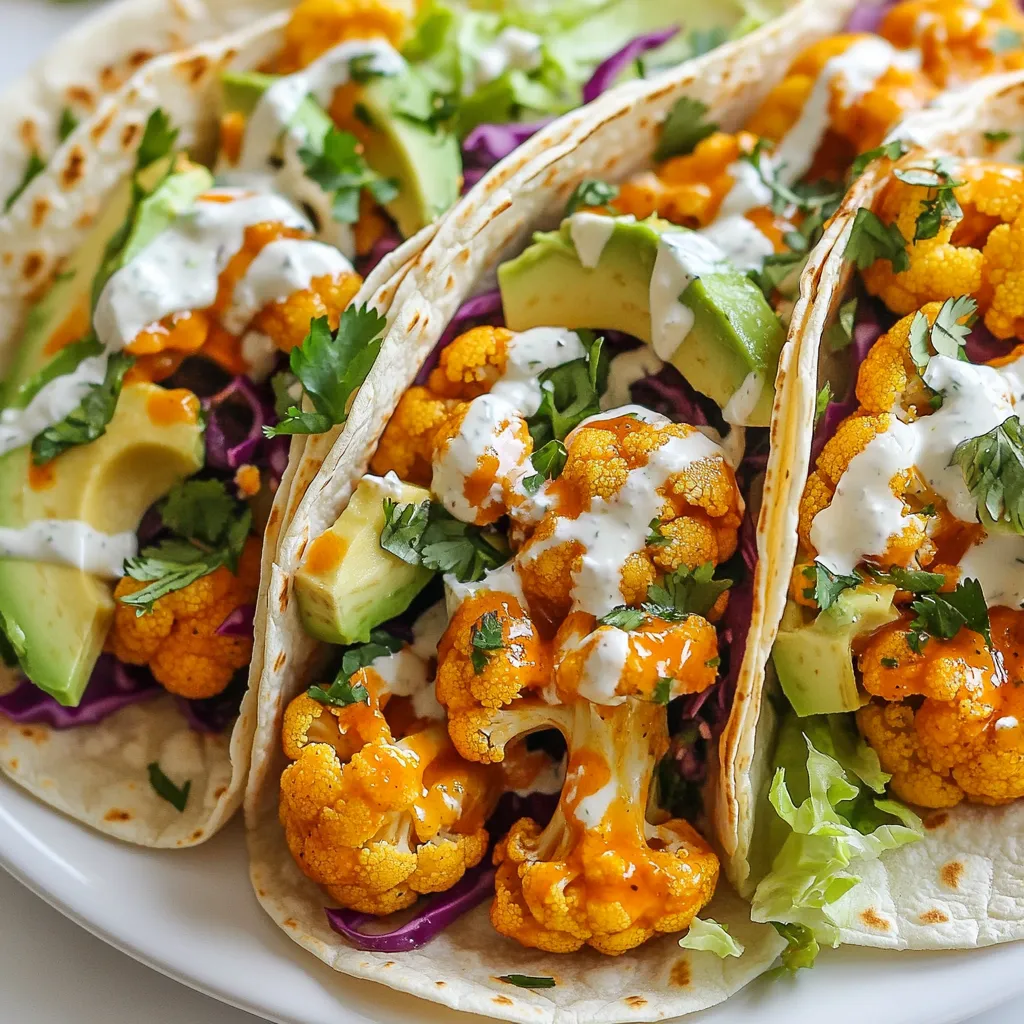 Buffalo Cauliflower Tacos Flavorful and Easy Recipe