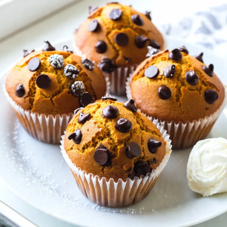 Chocolate Chip Pumpkin Muffins Flavorful Fall Treat