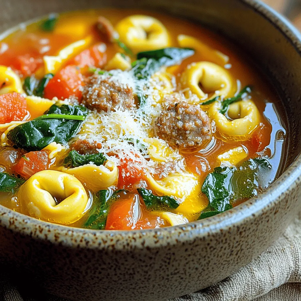 Italian Sausage Tortellini Soup Hearty and Flavorful Dish
