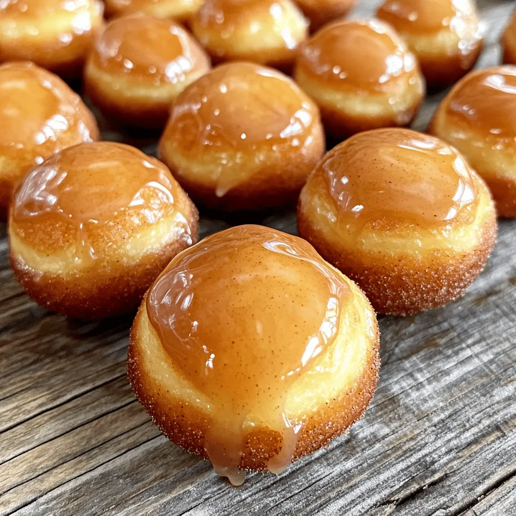 Maple Glazed Cinnamon Donut Holes Irresistible Treat