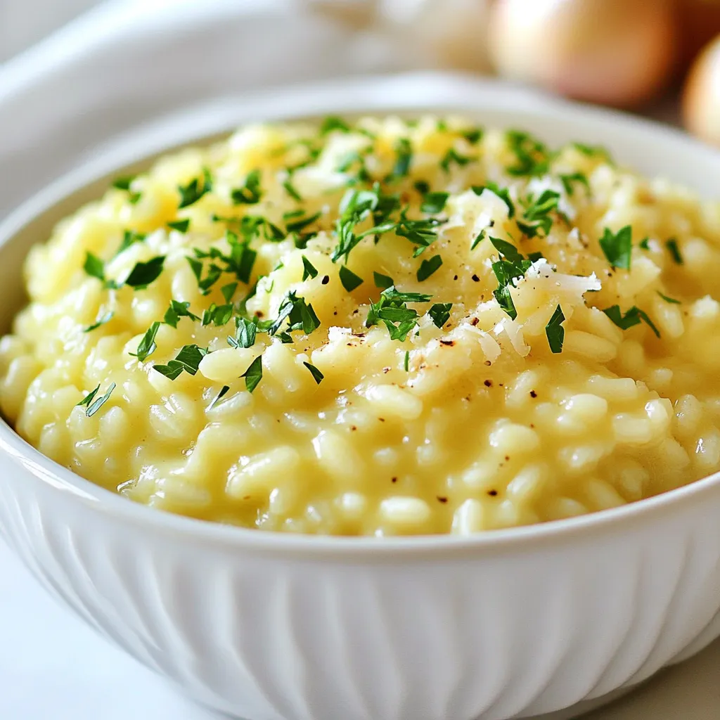 Creamy Garlic Parmesan Risotto Rich and Simple Dish