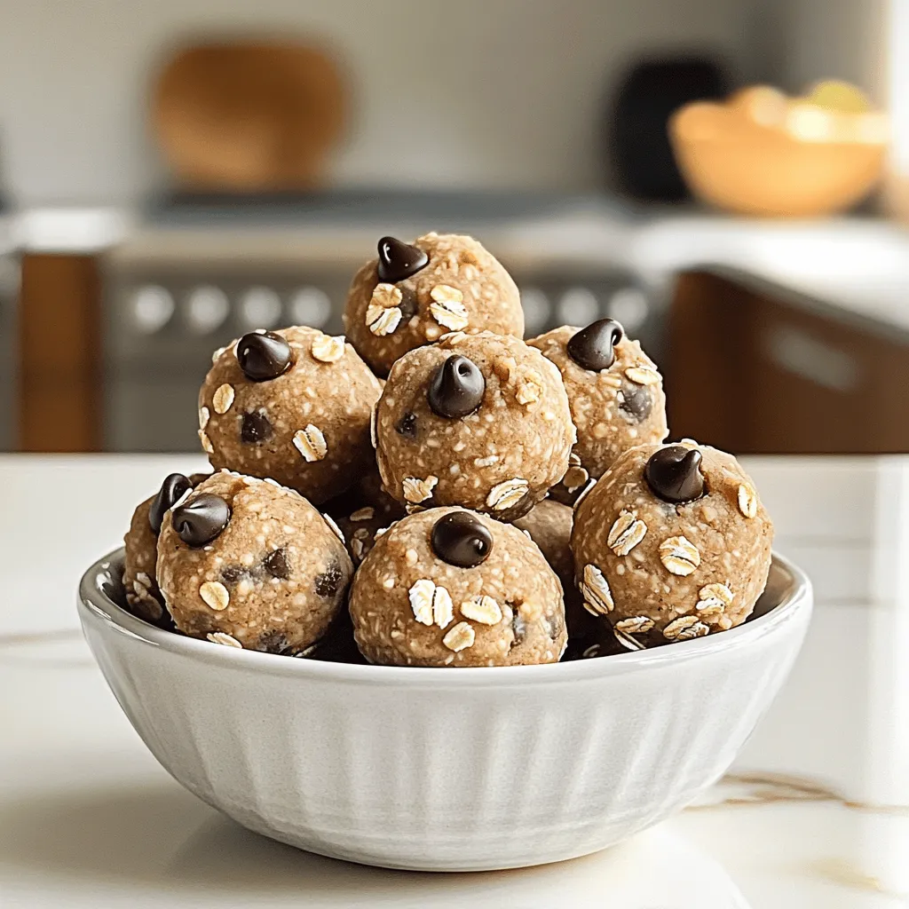 No-Bake Cookie Dough Protein Bites Simple Snack