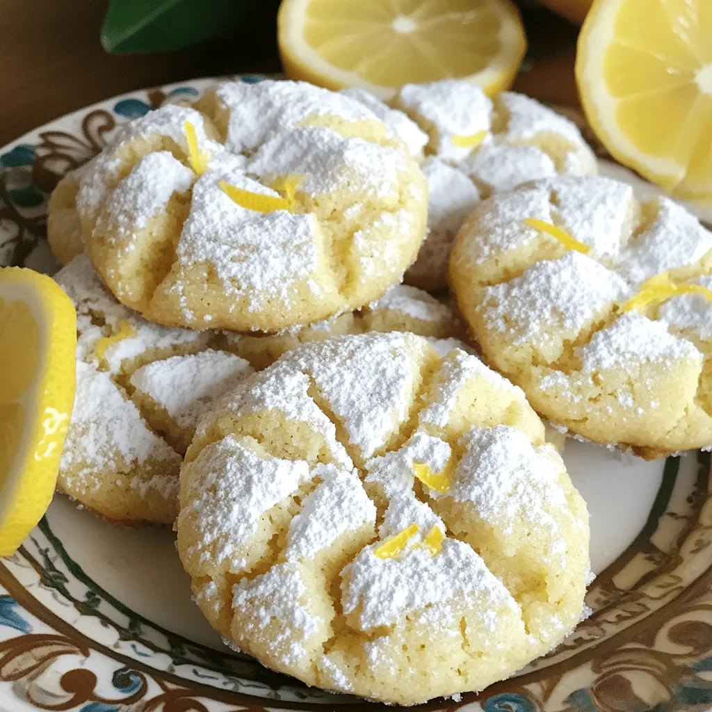 Bakery-Style Lemon Crinkle Cookies Divine Treat Recipe
