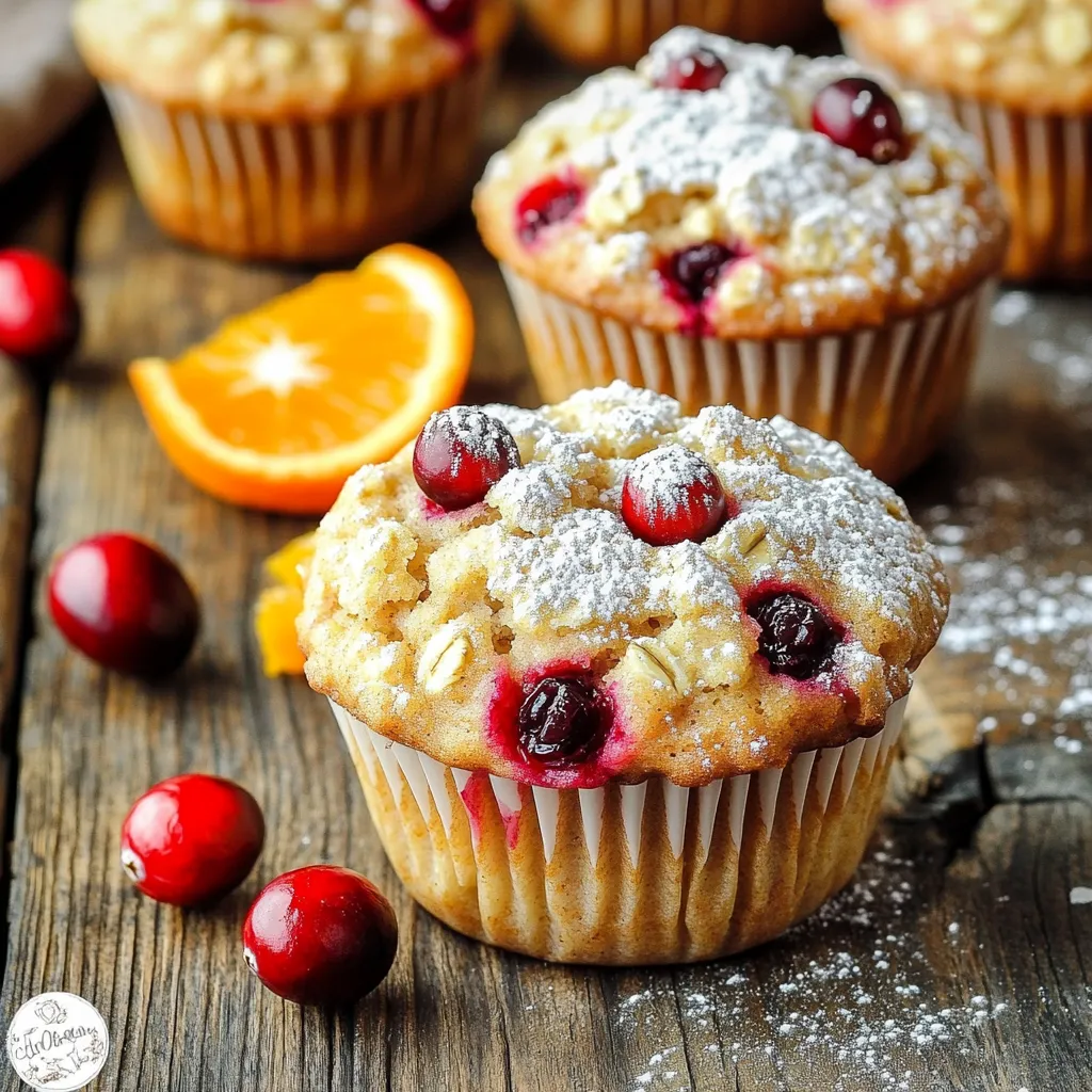 Cranberry Orange Oatmeal Muffins Easy and Tasty Treat