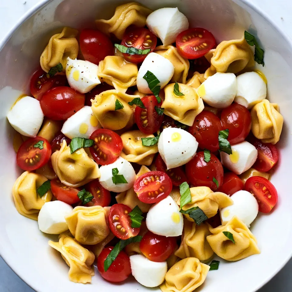 Tortellini Caprese Pasta Salad Fresh and Flavorful Mix
