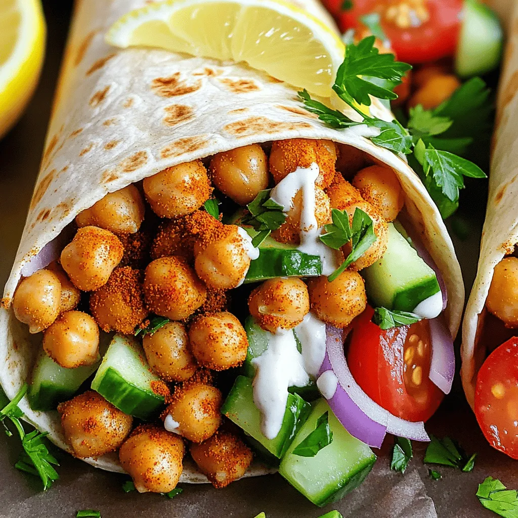 Chickpea Shawarma Wraps Flavorful and Nutritious Meal