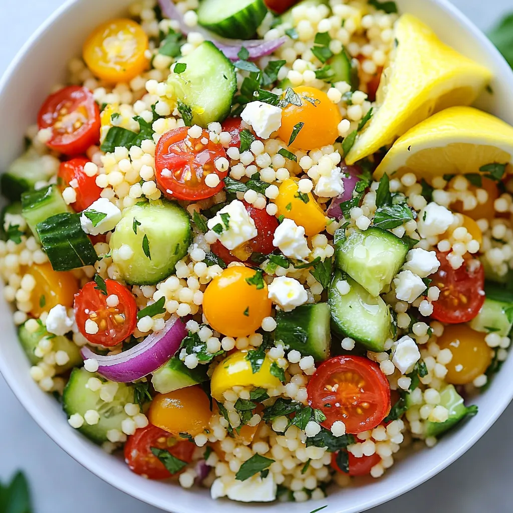 Lemon Herb Couscous Salad Fresh and Flavorful Dish