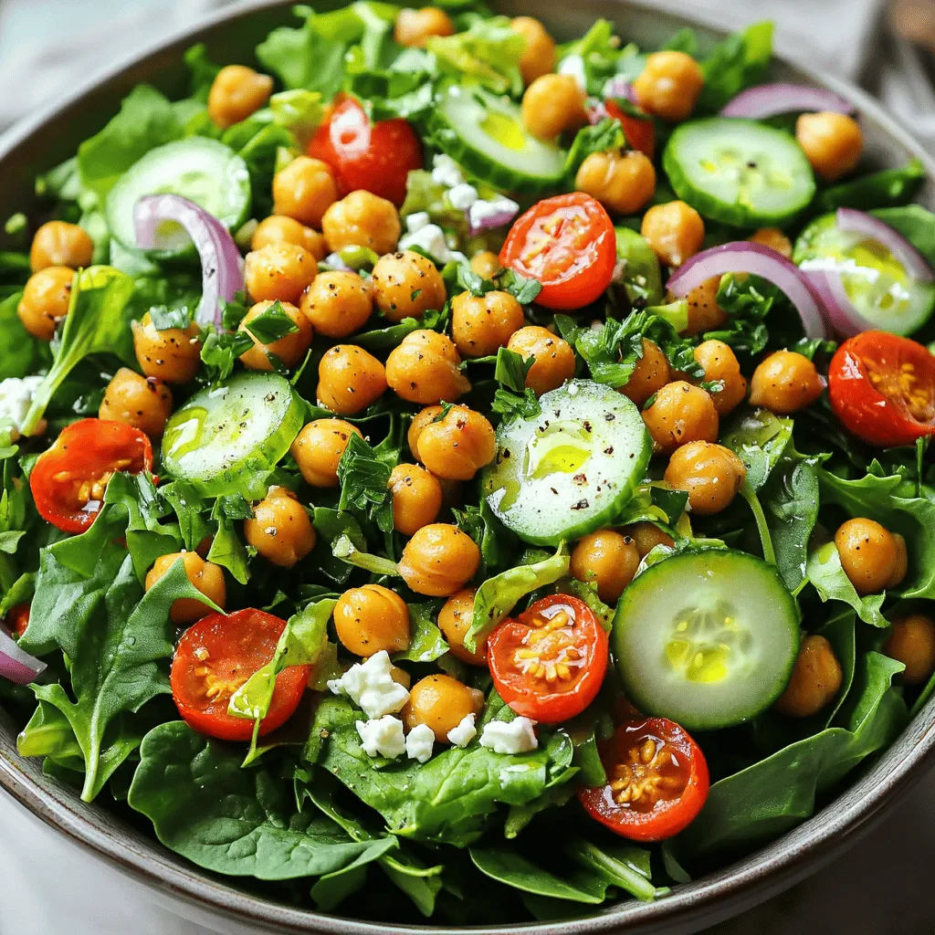 Crispy Chickpea Salad Healthy and Filling Delight