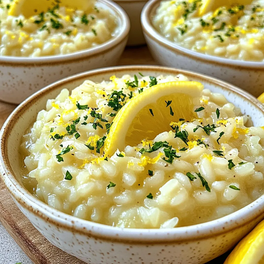 Creamy Lemon Parmesan Risotto Flavorful and Easy Dish