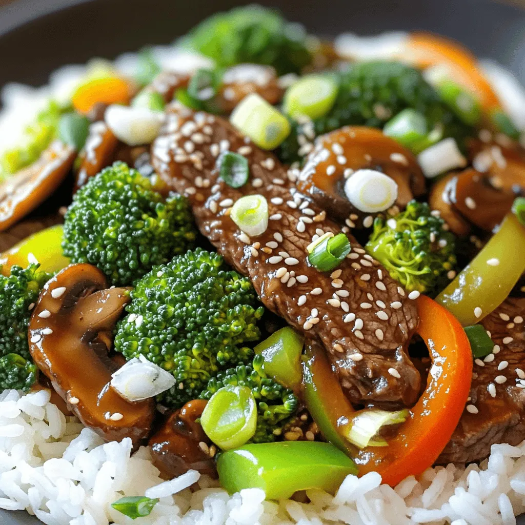 Asian Beef with Mushrooms Flavorful Stir-Fry Recipe