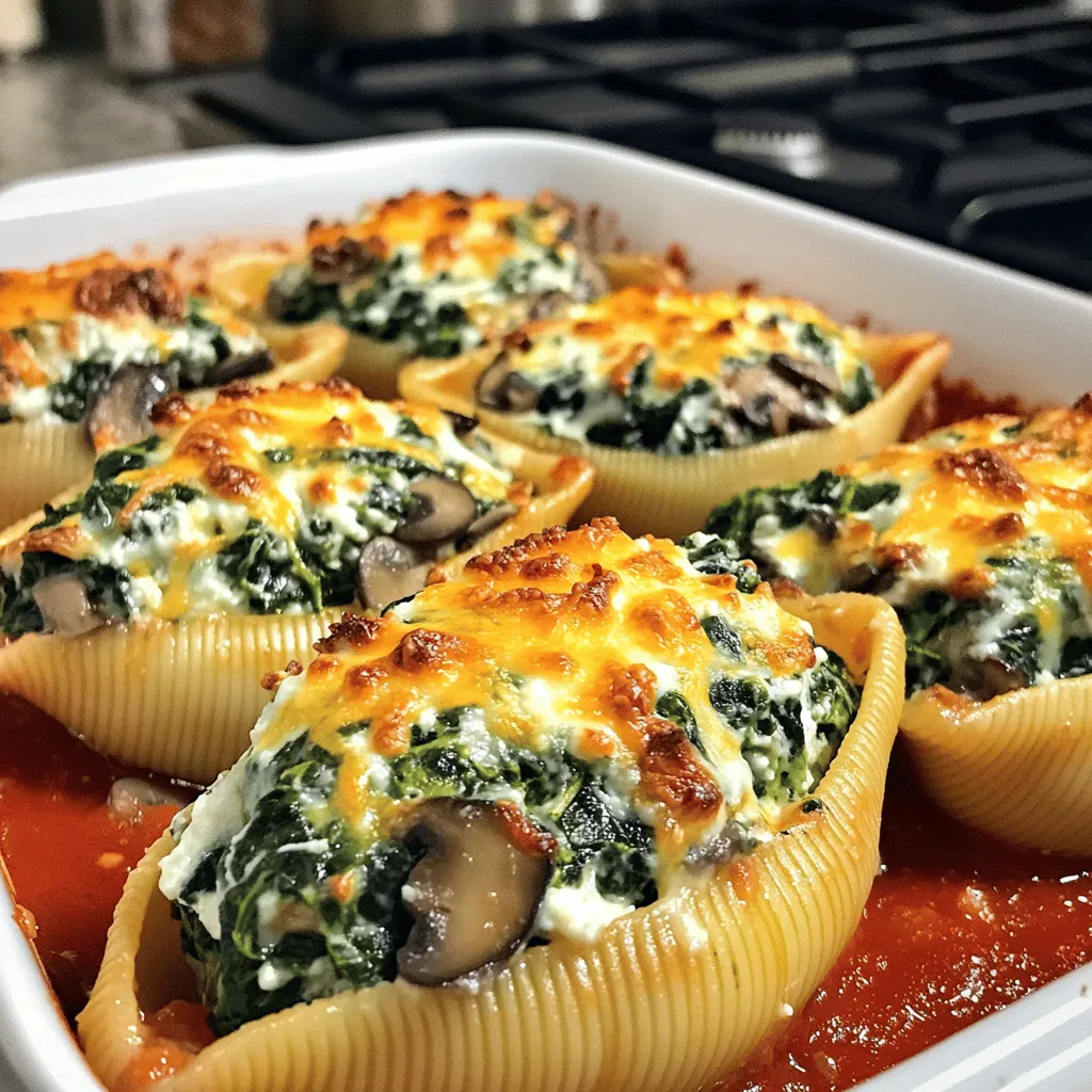 Mushroom Spinach Stuffed Shells Flavorful Comfort Meal