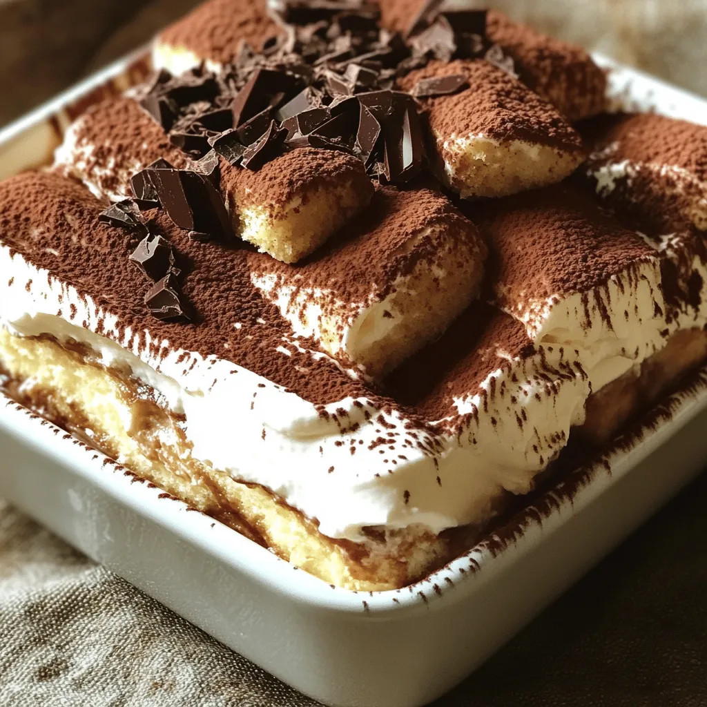 No-Bake Tiramisu Decadent and Simple Delight