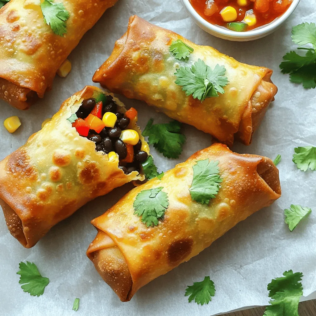 Baked Southwest Egg Rolls Savory and Flavorful Snack